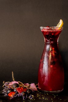 自制草莓果汁精美图片