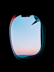 高清飞机窗户照片图片素材