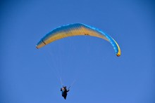 高空跳伞单人背影精美图片
