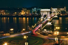 匈牙利伊丽莎白桥夜景精美图片