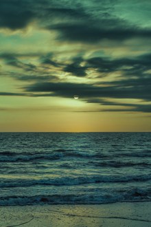 大海黄昏唯美意境 大海黄昏唯美意境大全精美图片