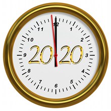 2020新年跨年时钟图片
