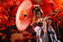 日本艺伎和服美女高清图片