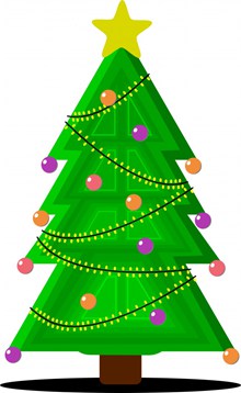 绿色卡通圣诞树图片大全