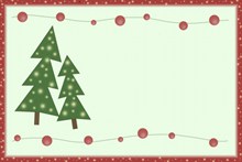 圣诞节圣诞树卡通背景图片素材