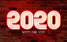 2020新年发光字样图片下载