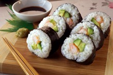 细卷寿司高清图片