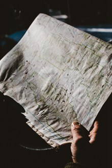 废旧破损纸质地图图片大全