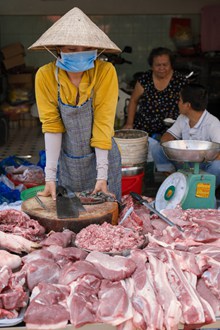 市场猪肉摊位图片大全