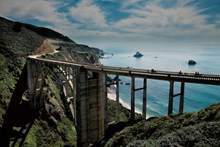 沿海大石桥唯美风景图片大全