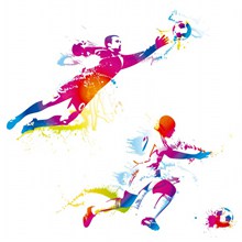 彩色绘画运动员 彩色绘画运动员大全高清图片