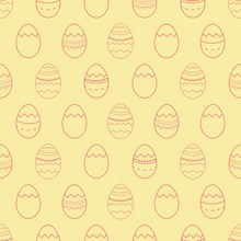 卡通鸡蛋复活节背景高清图