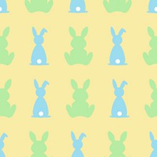 卡通兔子复活节背景图片下载