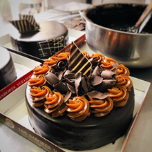 巧克力裱花生日蛋糕 巧克力裱花生日蛋糕大全图片素材