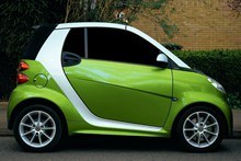 smart绿色汽车高清图片