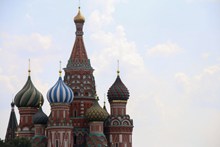 莫斯科教堂尖顶局图片素材