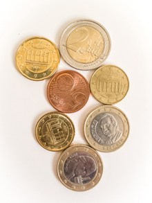 欧洲硬币图片素材