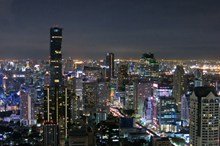 曼谷城市夜景精美图片