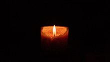 黑夜蜡烛火焰图片下载