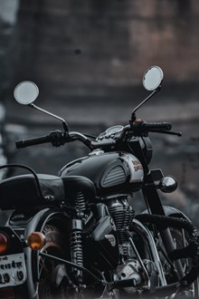 黑色机车摩托车高清图片