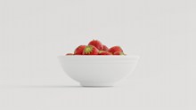 一碗草莓高清图片