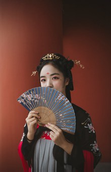 中国汉服美女写真图片素材