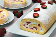 海绵草莓蛋糕高清图片