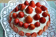 草莓奶油水果蛋糕图片下载