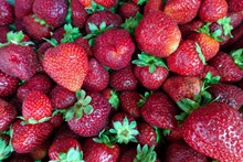 草莓水果大丰收图片下载