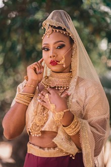 印度新娘婚纱图片素材