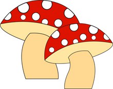 卡通蘑菇图片素材