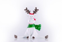圣诞驯鹿雕塑高清图片
