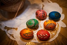 传统复活节彩蛋图片素材
