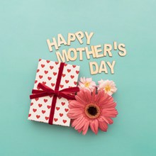 母亲节快乐礼盒背景图片素材