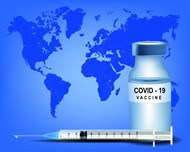 新冠肺炎疫苗接种插画高清图片