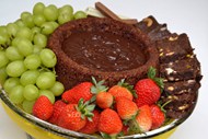 巧克力蛋糕水果图片素材