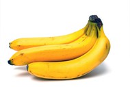 成熟黄色香蕉串图片大全