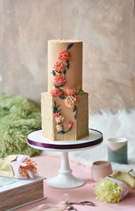婚庆玫瑰裱花蛋糕图片素材