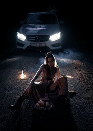 午夜车模美女艺术摄影写真图片