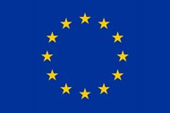 欧洲联盟国旗特写高清图片