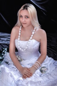 欧美新娘婚纱照图片素材
