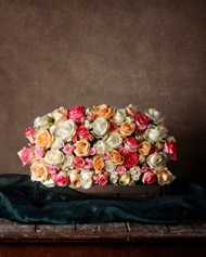 彩色玫瑰花束图片素材