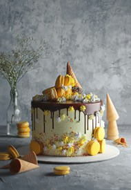 马卡龙生日蛋糕精美图片