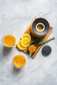 橙片橙汁精美图片