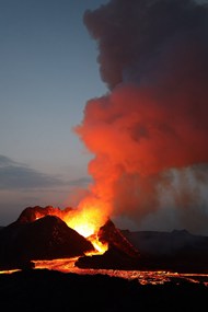 火山喷发熔岩浆图片大全