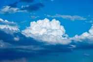 蓝色天空云团风景高清图片