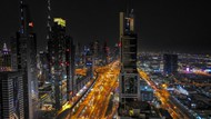 迪拜城市建筑夜景精美图片
