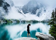 唯美雪山湖泊旅拍精美图片