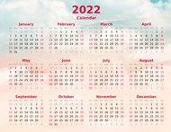 2022年全年日历图片大全