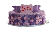 紫色蛋糕甜点高清图片